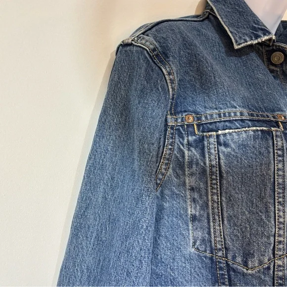 Moussy Vintage Blue Denim Jean Jacket - Picture 9 of 14